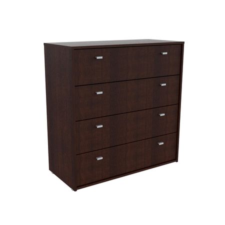 CÓMODA CAJONERO MOSCONI NATURE 4 CAJONES MELAMINA 80935 COLOR WENGUE