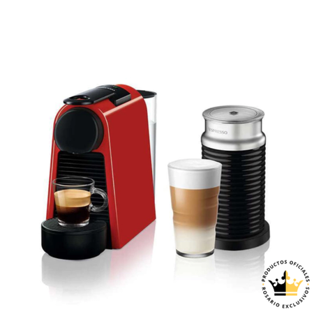 CAFETERA NESPRESSO ESSENZA MINI PIRAMIDAL  AEROCCINO CROJO MINI A3KD30
