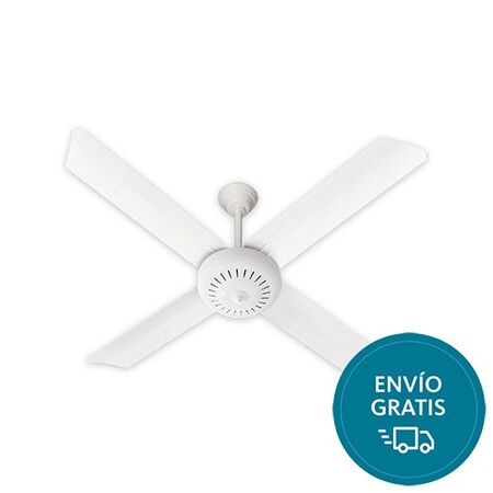 Ventilador techo Severbon Metal.blanco con remoto