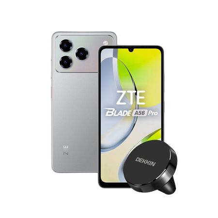 Combo ZTE A56 Pro 128GB 4+8GB Grey + Car Holder Dekkin Magnético