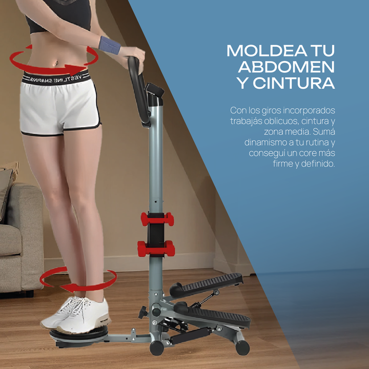 Escalador Gym Melfit Ex100 Con Manillar Disco Pesas Ex100 - Vista 9