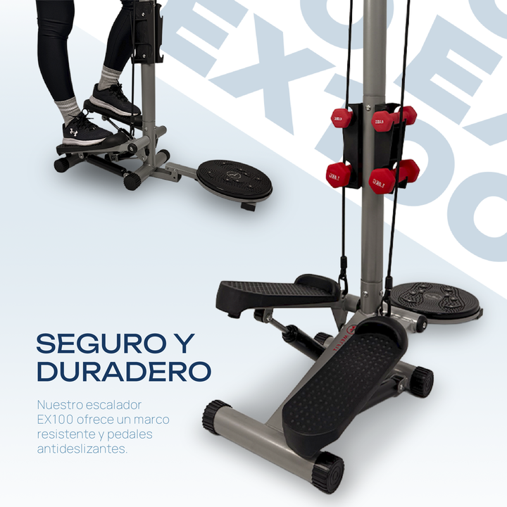 Escalador Gym Melfit Ex100 Con Manillar Disco Pesas Ex100 - Vista 7