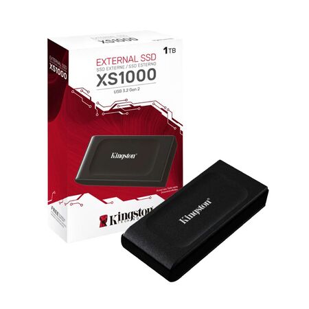 Disco Solido Externo SSD 1TB Kingston XS1000 Negro