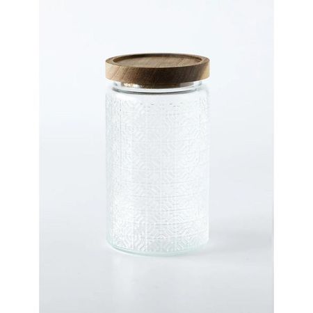 Frasco Blackly Tramado Círculos Acacia con Tapa 1000 ml