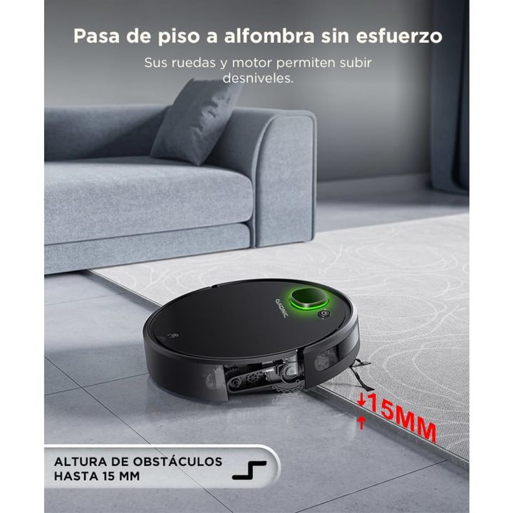 Aspiradora Robot Gadnic Potente Succión Sensor Anti Caídas Filtro HEPA Lavable Depósito Extraíble - Vista 3