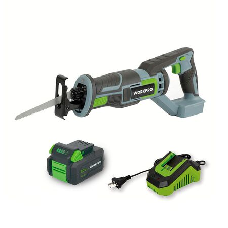 Combo Sierra Recíproca 20v + Batería 2ah + Cargador WORKPRO