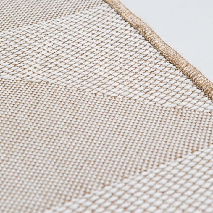 Alfombra simil Yute Cuadrados Natural - 160x250 cm - Vista 3
