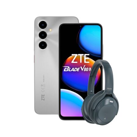 Combo ZTE V80 Max 4+256GB Silver + Auriculares Vincha Hune Bluetooth ANC