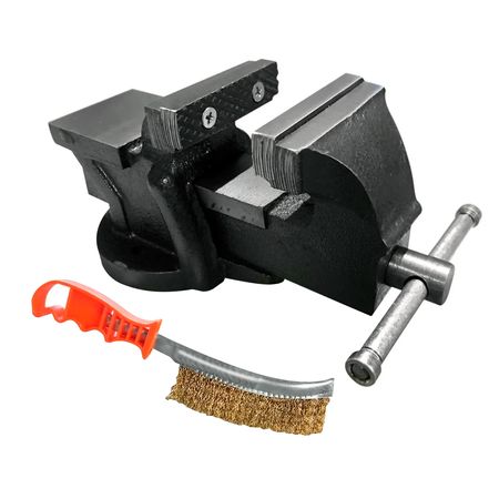 Morsa De Banco Gadnic Forz Fija + Cepillo Curvo