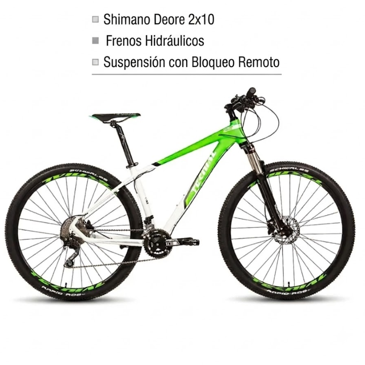 Bicicleta MTB Teknial Tarpan SL R29 20V Talle S Shimano Deore Disco Hidr. - Vista 1