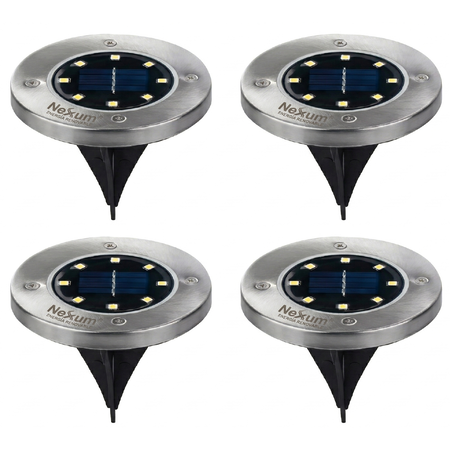 Estaca Solar Pinche 8 Leds Luz Fria