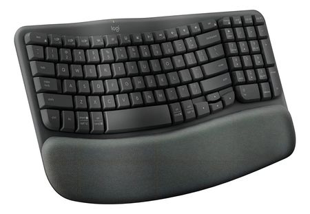 Teclado Logitech Wave Keys Wireless 2.4GHz Bluetooth Graphite