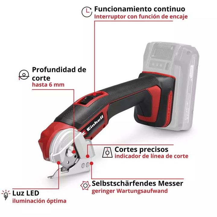 Einhell Multiherramienta Inlambrica TE-UC 18/6 Li - Solo - Vista 3