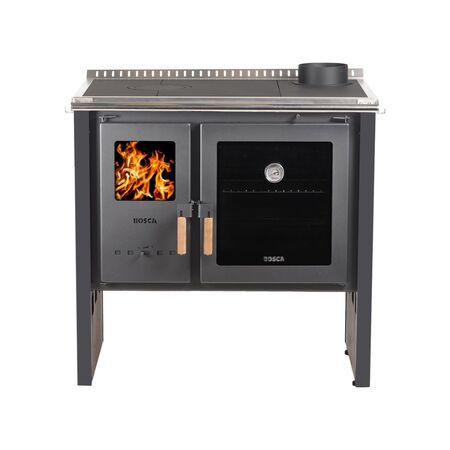 Cocina A Leña Bosca Hestia 90 Charcoal 9 Kw 67 L