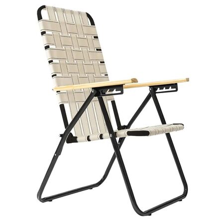Sillón Alto Plegable Descansar Caño Cintas 5 Posiciones 20002