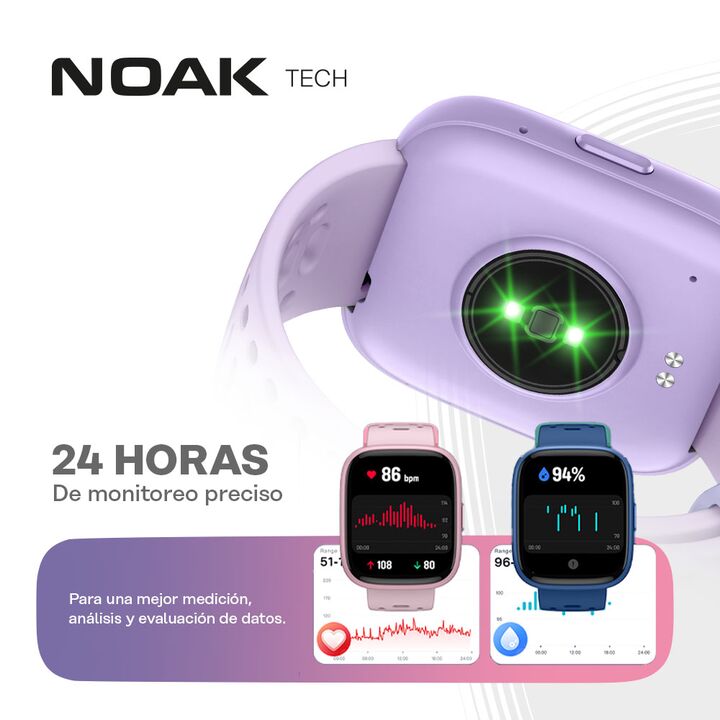 Reloj Inteligente Smartwatch Noak Negro y Auriculares Unicornio Niños Havit Rosa - Vista 4