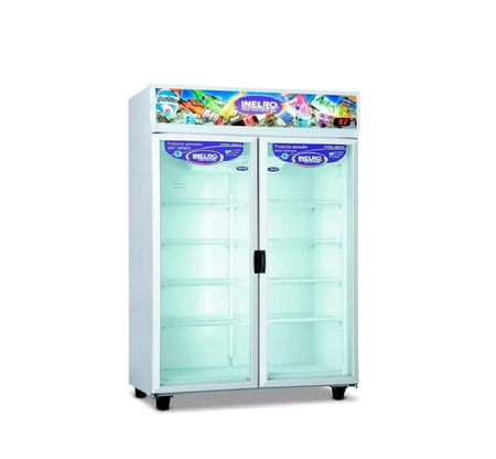 Heladera Exhibidora Vertical Inelro Mt980 980 Lts 2 Puertas Blanco/violeta
