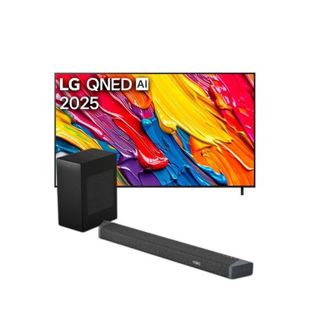 Combo Smart TV LG 75" QNED 4K + Barra Sonido Philips 5.1.2 740W