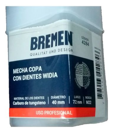 Mecha Copa Widia Bremen 40 Milímetros