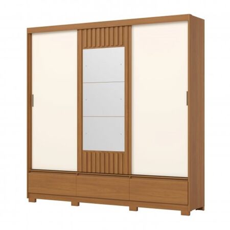 Placard Henn D349-226 Delvin Canela/Blanco 3Ptas C/Espejo