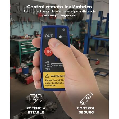 Aparejo Electrico Gadnic AP124500LB Remolque Portatil 2000kg 10m