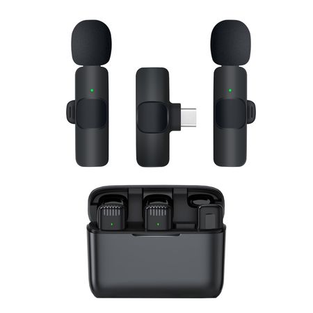 Micrófono Inalámbrico Corbatero Gadnic con Caja Cargadora