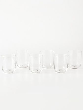 Set De 6 Vasos Blackly 320ml Transparente