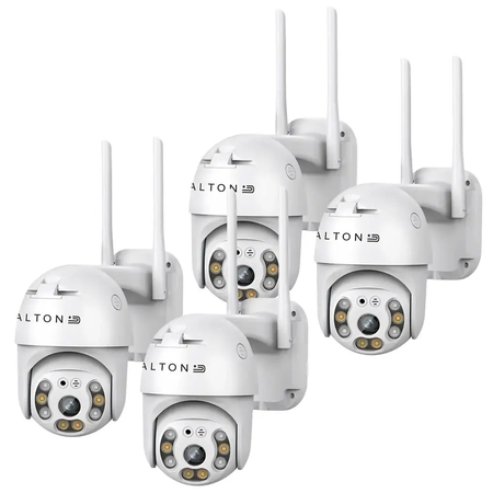 COMBO: 4 Cámaras de Seguridad Dalton Domo Exterior Wifi FHD 4MP DA-CAM03