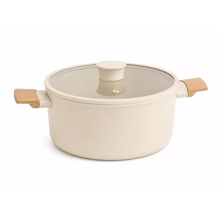 Cacerola 20 Cm Antiadh Cerámico Inducción Hudson Harmony Beige