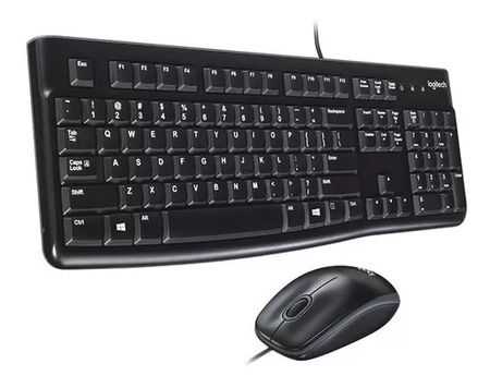 Kit Teclado Y Mouse Logitech Mk120 Combo Multimedia Slim Usb