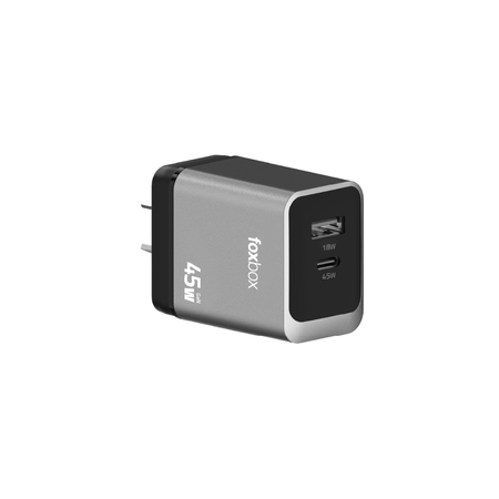Cargador Pared Foxbox Mega 3 45W GaN PD QC