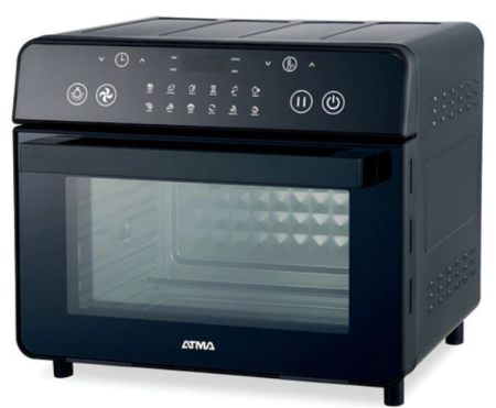 Horno Grill Con Air Fryer Atma 17 Lts 1800 W Función Spiedo Negro