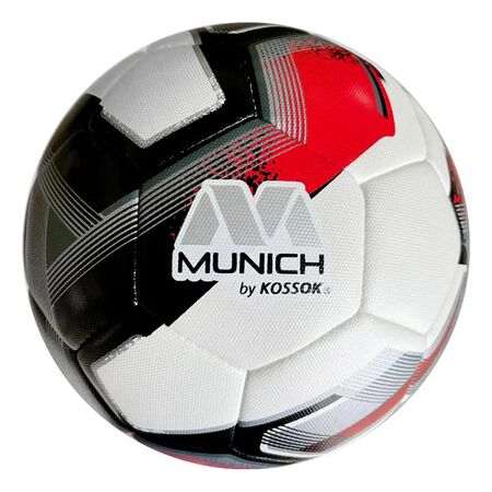 Pelota Futbol Munich Cardiff 3.0 Profesional Termosellada Rojo-Negro