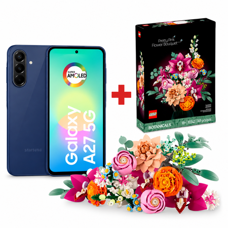 Combo Dia de la Madre Celular Samsung A27 256/8GB Azul + Flores Lego 10342