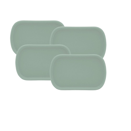 Set X4 Bandeja / Plato Postre 20.3 X 13 Cm Menta - Oxford