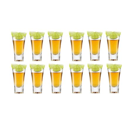 Set X 12 Vaso Shot Tequila Chupito Licor Vidrio 60 Ml Pasabahce