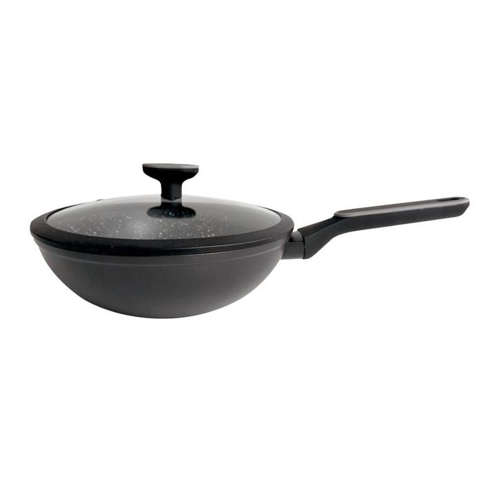 Set De Batería Carol 8 Piezas con Espátulas de Nylon Línea Granito Negro - Vista 2