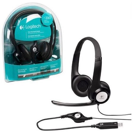 Auriculares Con Microfono Logitech H390 Usb Negro