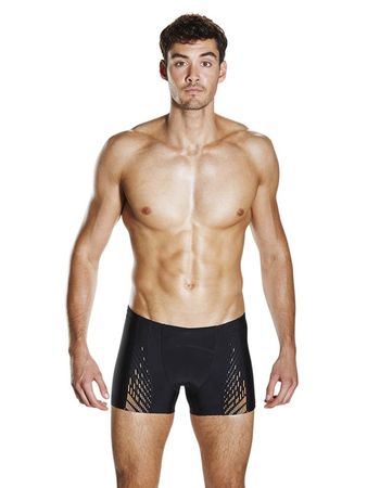 Short de Baño Speedo Fit Pwrmsh Pro Hombre Natación Negro