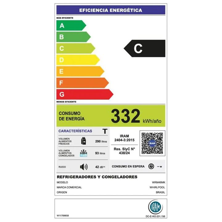Heladera No Frost Whirlpool Inverter 403 Litros Acero Inoxidable Wrm46mk - Vista 7