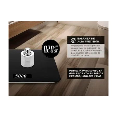 Balanza Digital de Baño Gadnic 180 kg Vidrio Reforzado