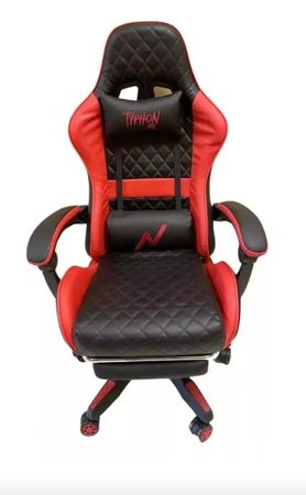 Silla Gamer Noga Butaca Con Apoya Pies Ergonomica Roja