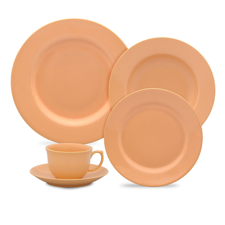 JUEGO DE VAJILLA X30 PIEZAS PEACH - OXFORD