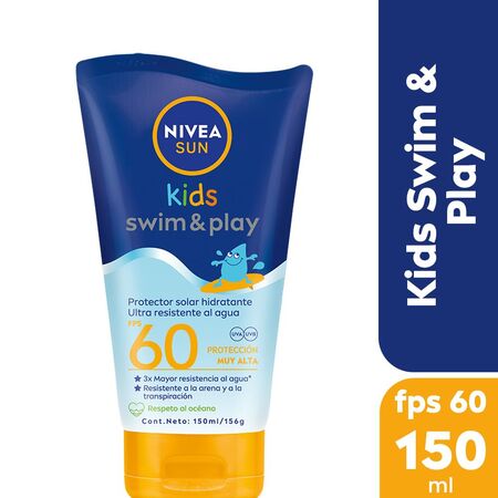 Protector solar NIVEA Swim & Play Kids FPS 60 Ultra Resistente al agua