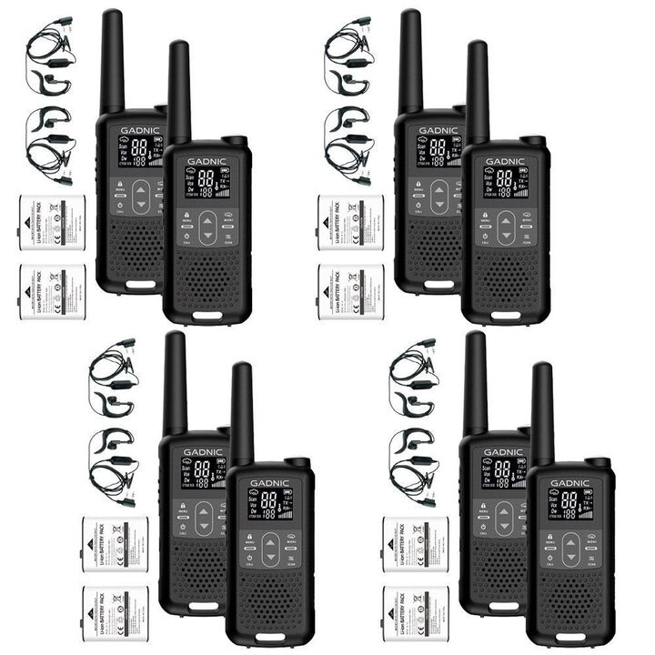 Kit x 4 Handy Gadnic WK5200 Kit 2 Unidades 22CH UHF Display USB C + Manos Libres - Vista 1