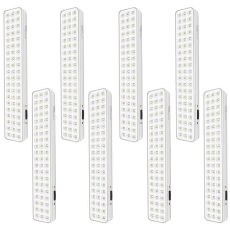 Kit x8 Luz de Emergencia Gadnic Tools L60 60 Led Alta Luminosidad 6500K