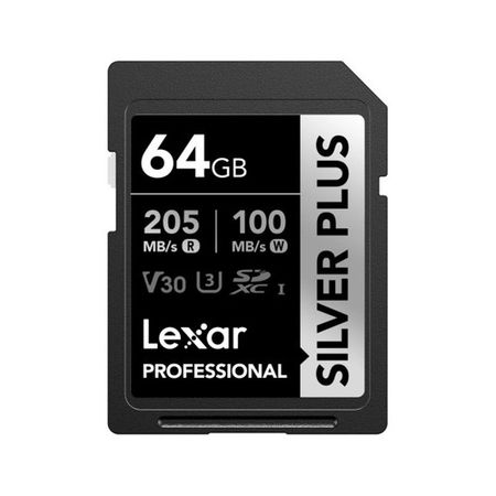 Tarjeta de Memoria Lexar Silver Plus SDXC 64GB UHS-I