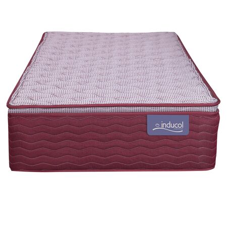 Colchon Inducol April Granada 1 plaza y media 100x190x24cm de Resortes Bonnell y Pillow Top de Jackard