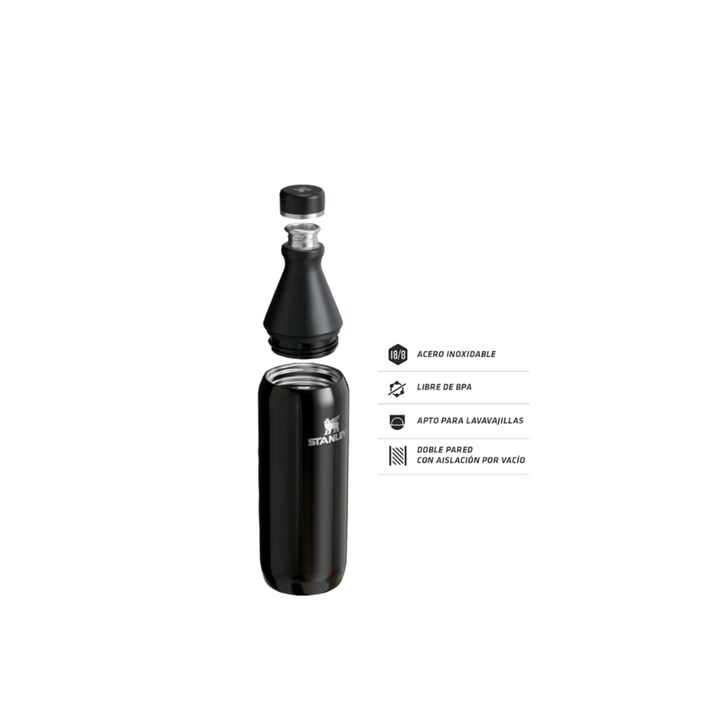 BOTELLA STANLEY 0.59L (C:BLACK SLIM BOTTLE) - Vista 3