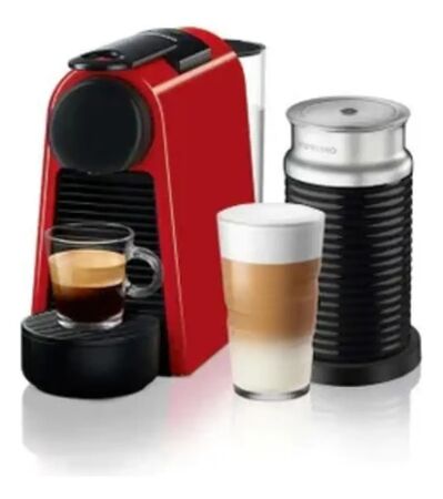 Cafetera Nespresso Essenza Mini D Roja + Aeroccino Espumador